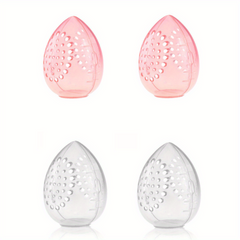 4pcs Makeup Sponge Case Protective Container Cosmetic Egg Storage Cases