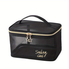 Breathable Mesh Clear Makeup Bag for Purse