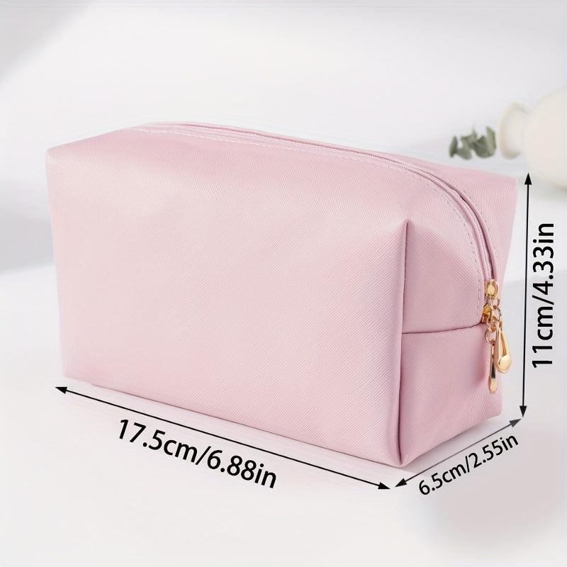 Stylish PU Leather Toiletry Bag for Women Perfect Travel Makeup Pouch