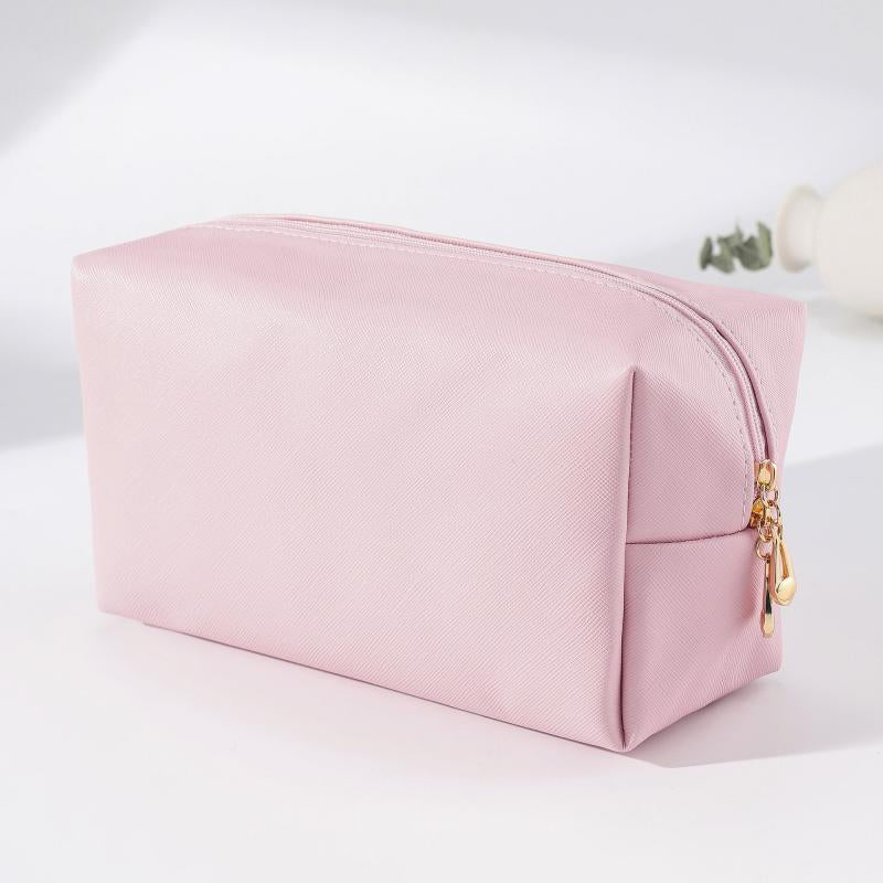 Stylish PU Leather Toiletry Bag for Women Perfect Travel Makeup Pouch