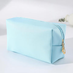 Stylish PU Leather Toiletry Bag for Women Perfect Travel Makeup Pouch