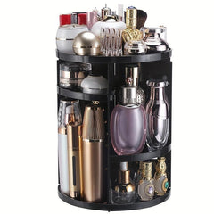 360 Rotating Makeup Organizer Spinning Bathroom Countertop Storage