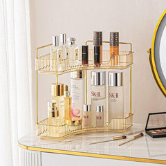 Corner Bathroom Countertop Organizer Vanity Trays for Makeup Perfume