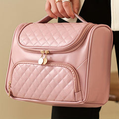 Large Hanging Travel Toiletry Bag Organizer with Hook and Zipper Compartments