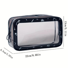 Clear Cosmetic Bag Waterproof Toiletry Wash Bag