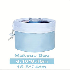 Travel Makeup Bag Waterproof Barrel Shape Cosmetic Bag for Women