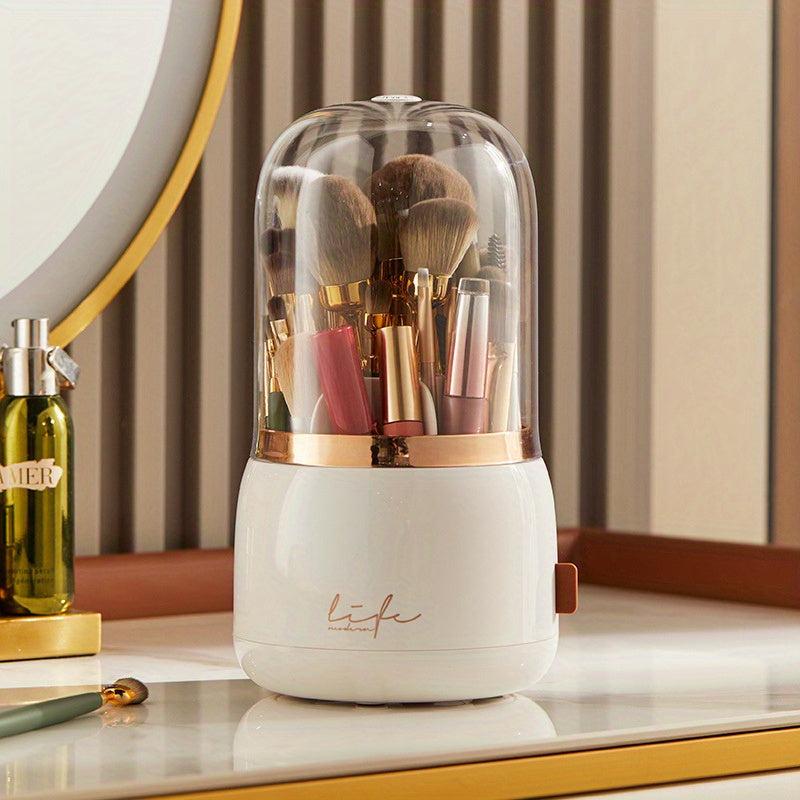 Makeup Brush Holder Organizer With Lid Dustproof Makeup Brushes Container