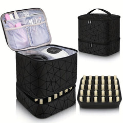 Portable Nail Polish Suitcase Holds 30 Bottles Nail Polish Travel Storage Bag