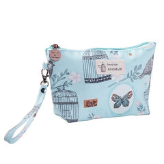 Floral Printed Makeup Bag Waterproof Travel Wash Bag