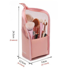 Large Waterproof Cosmetic Bag Portable Makeup Brush Organizer