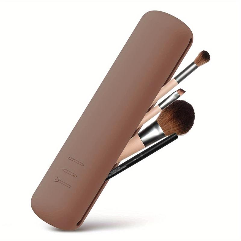 Silicone Makeup Brush Travel Case Portable Cosmetic Bag