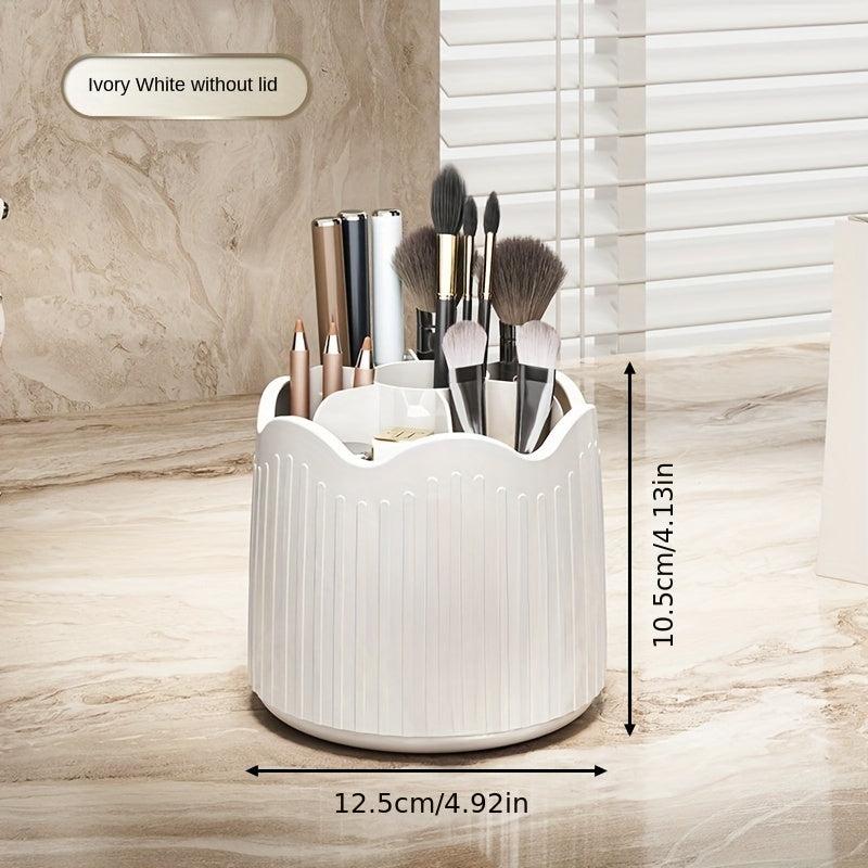 360 Rotating Makeup Brush Holder Organizer