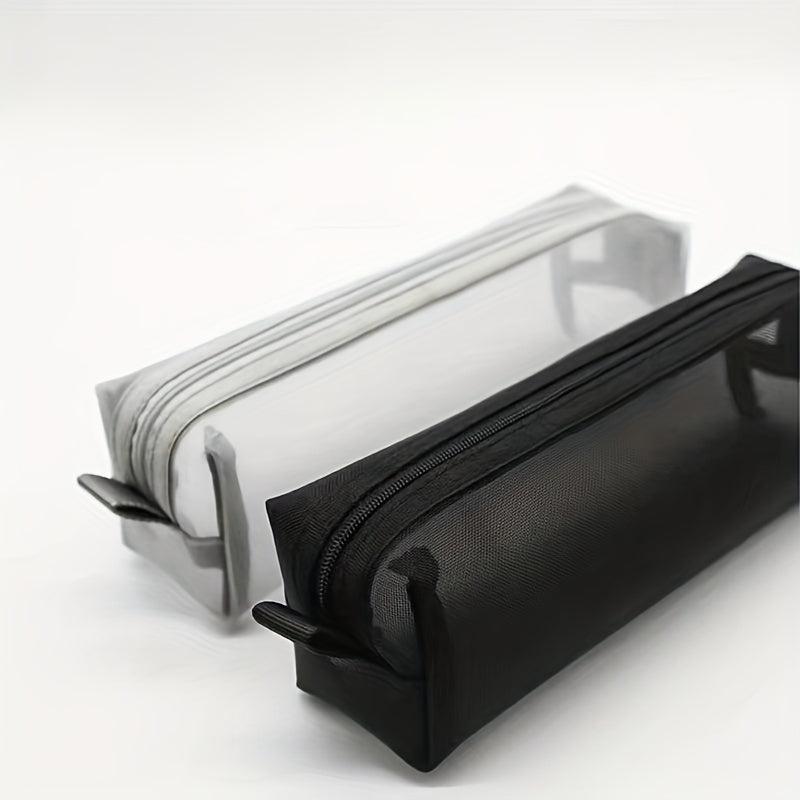 Clear Mesh Makeup Brush Bag with Zipper