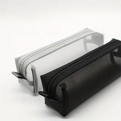 Clear Mesh Makeup Brush Bag with Zipper