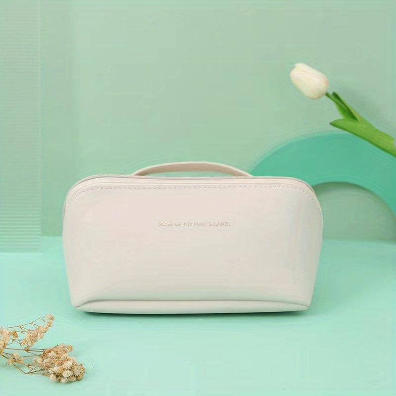 Large Capacity Waterproof PU Leather Travel Cosmetic Bag for Women