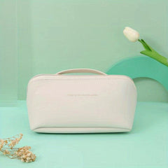 Large Capacity Waterproof PU Leather Travel Cosmetic Bag for Women