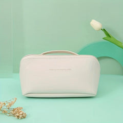 Large Capacity Waterproof PU Leather Travel Cosmetic Bag for Women