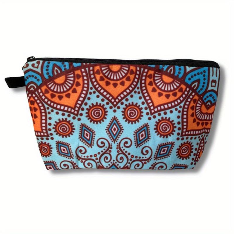 Waterproof Makeup Bag for Women Portable Cosmetic Organizer with Zipper Clutch