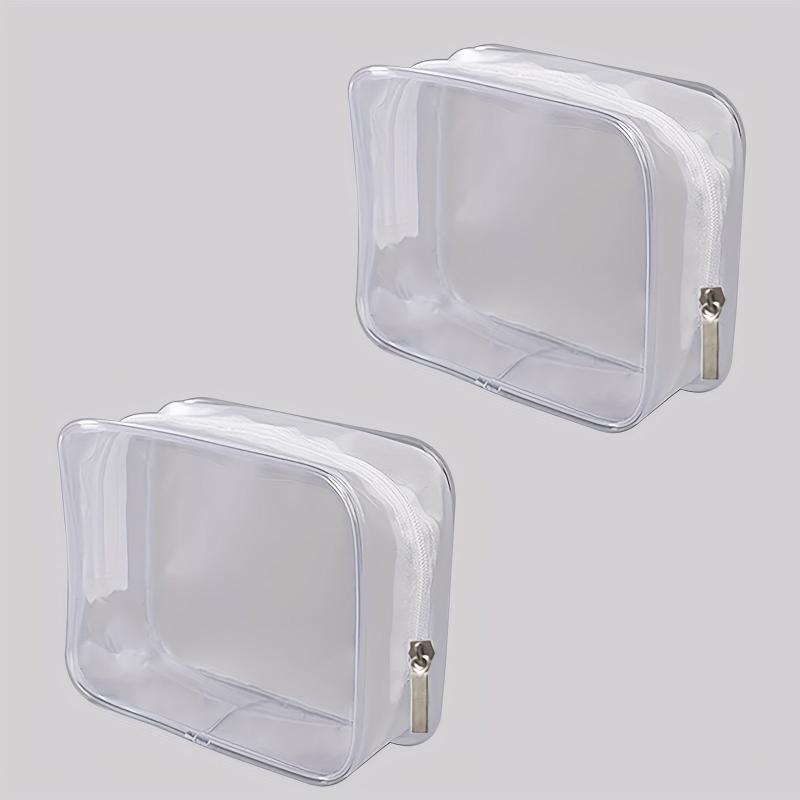 Clear Makeup Bags Set Transparent Cosmetic Bag Travel Toiletry Zipper