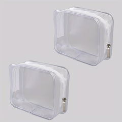 Clear Makeup Bags Set Transparent Cosmetic Bag Travel Toiletry Zipper