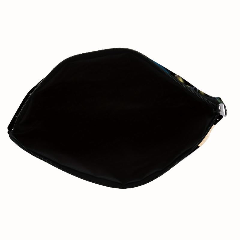 Mushroom Moon Square Makeup Bag Zipper Clutch Handbag