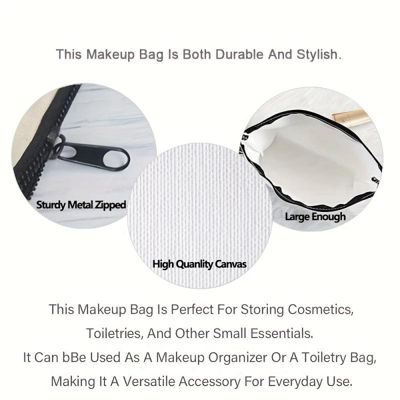 Turtles Pattern Zipper Bag Birthday Gift For Her Portable Cosmetic Bag
