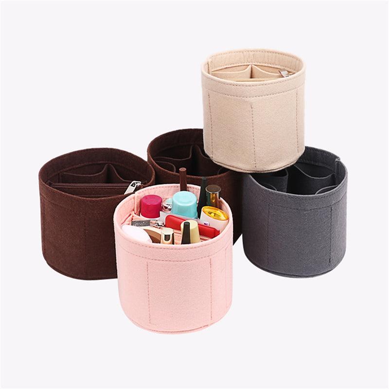 Women Bucket Bag Felt Compartment Liner Bag Makeup Brush Cosmetic Storage