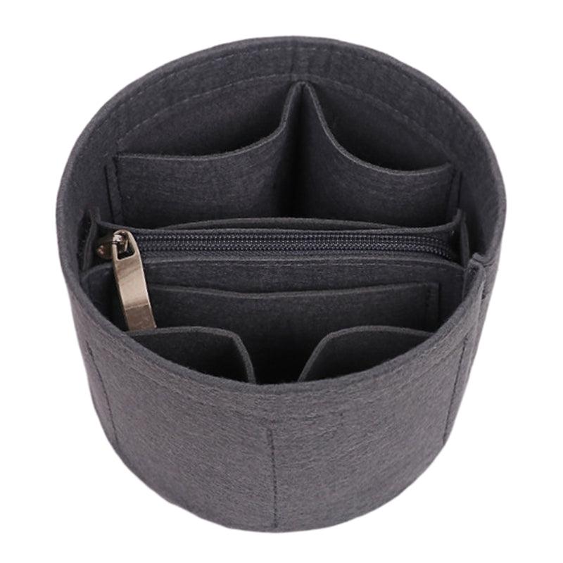 Women Bucket Bag Felt Compartment Liner Bag Makeup Brush Cosmetic Storage