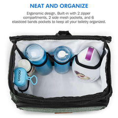 Women's Hanging Toiletry Bag Portable Travel Organizer with Hook