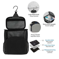 Women's Hanging Toiletry Bag Portable Travel Organizer with Hook