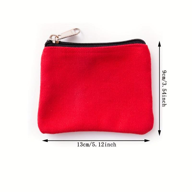 2pcs Canvas Zipper Bags for Makeup Travel