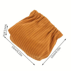 Corduroy Beauty Case Makeup Organizer Travel Toiletry Bag