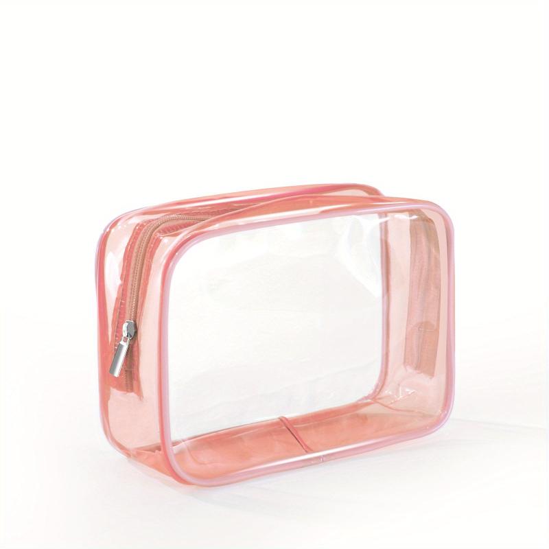 Transparent Zipper Cosmetic Bag Travel Makeup Organizer Lightweight Bag