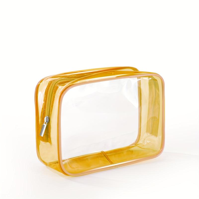 Transparent Zipper Cosmetic Bag Travel Makeup Organizer Lightweight Bag