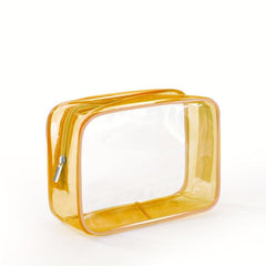 Transparent Zipper Cosmetic Bag Travel Makeup Organizer Lightweight Bag