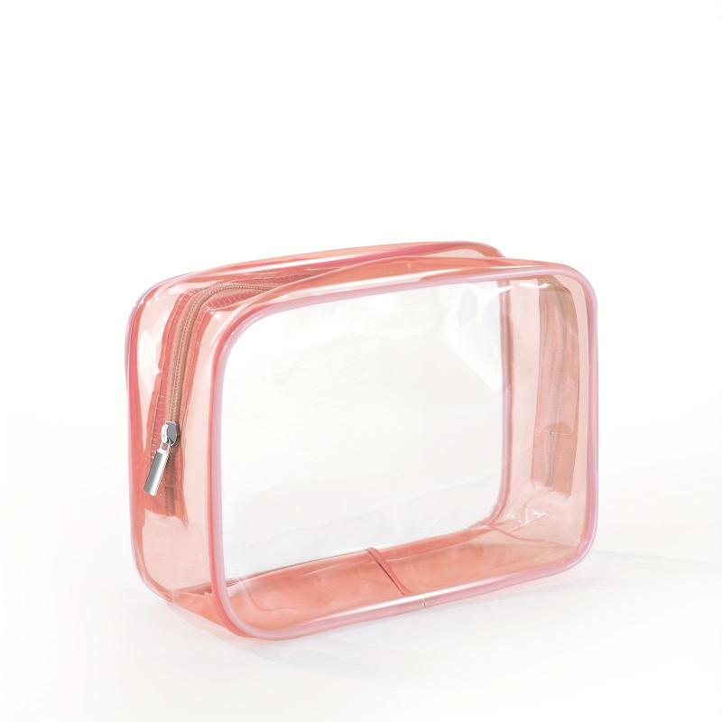 Transparent Zipper Cosmetic Bag Travel Makeup Organizer Lightweight Bag