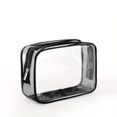 Transparent Zipper Cosmetic Bag Travel Makeup Organizer Lightweight Bag