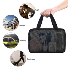 Portable Mesh Shower Caddy Bag Organizer for Bathroom College Dorm Camp Gym