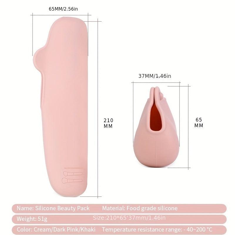 Silicone Makeup Brush Case - Portable Brush Holder
