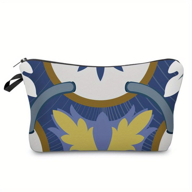 Vintage Floral Cosmetic Bag Women Multifunctional Makeup Travel Toiletry Bag