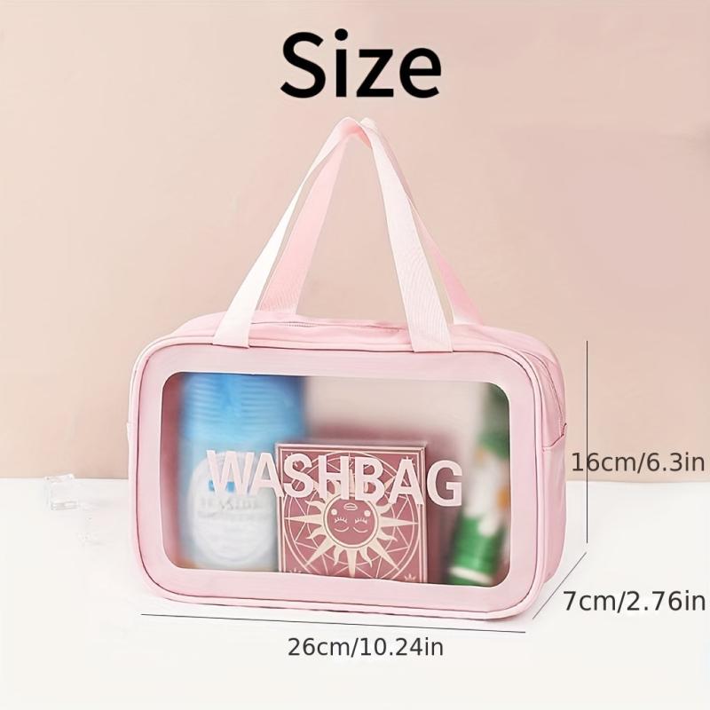 Waterproof Cosmetic Bag Toiletry Storage Travel Portable Handle