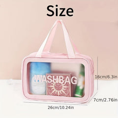 Waterproof Cosmetic Bag Toiletry Storage Travel Portable Handle