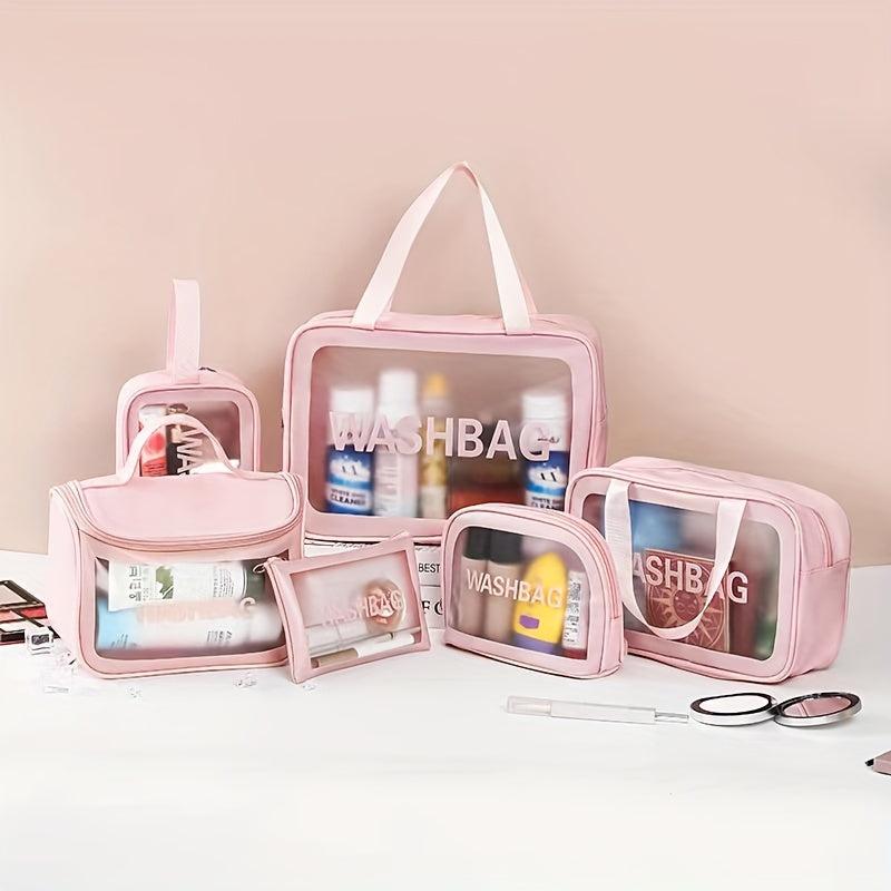Waterproof Cosmetic Bag Toiletry Storage Travel Portable Handle