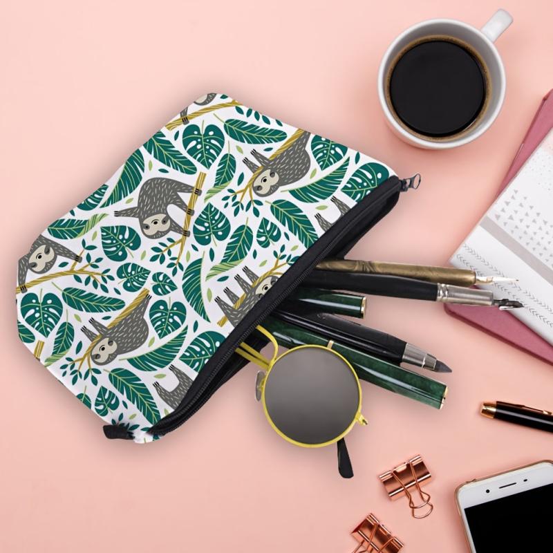 Roomy Sloth Travel Toiletry Organizer Bag - Ideal Birthday Gift for Women