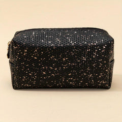 Golden Fragment Square Zipper Waterproof Cosmetic Bag Gift For Women & Girl