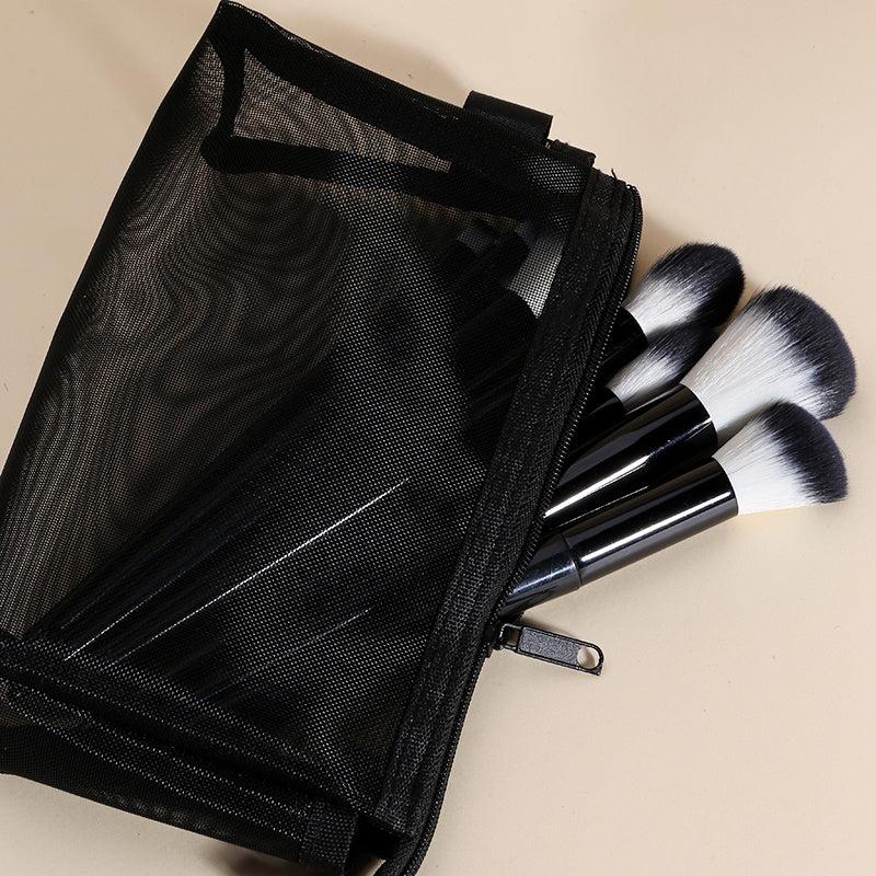 Mesh Makeup Bag Zipper Pouch Cosmetics Organizer Travel Storage Bag