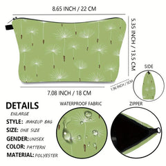 Dandelion Print Makeup Bag Travel Cosmetic Pouch Girls Gift