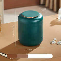 4 Layer Rotating Travel Jewelry Organizer Box