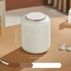 4 Layer Rotating Travel Jewelry Organizer Box