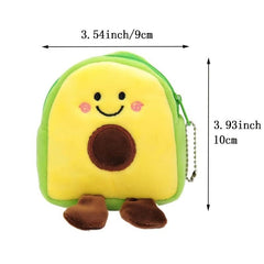 Avocado Makeup Pouch for Lipstick and Keys, Ideal Student Gift